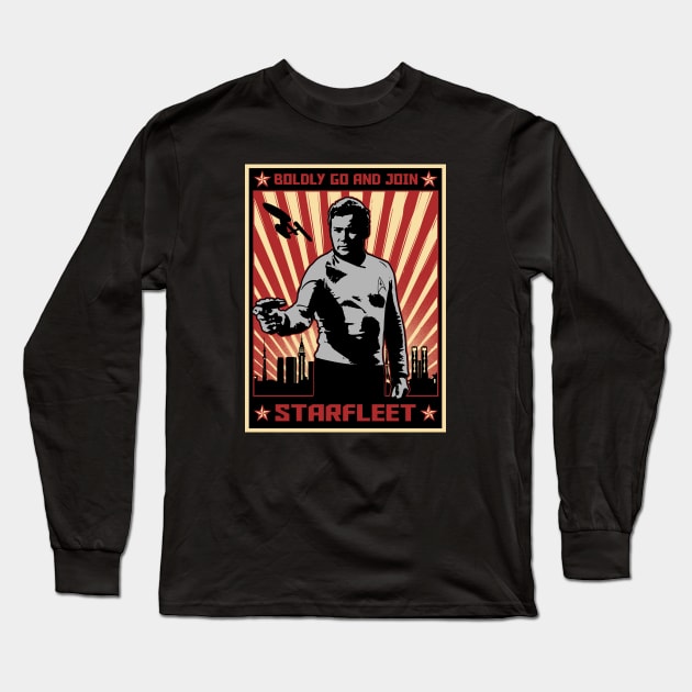 STAR TREK - Propaganda poster Long Sleeve T-Shirt by ROBZILLA